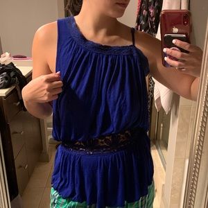 Free people royal blue top Small